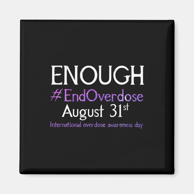 Support Stop Overdose International Overdose Aware Magnet (Front)