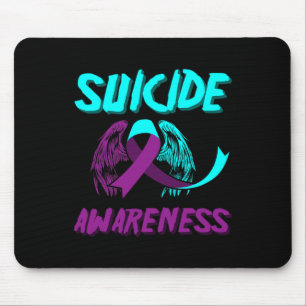 Support Suicide Awareness Wings Suicide Prevention Mouse Pad