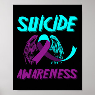 Support Suicide Awareness Wings Suicide Prevention Poster