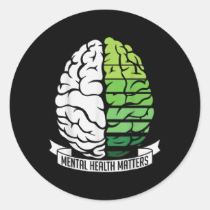 Support Suicide Depression Anxiety Mental Health A Classic Round Sticker