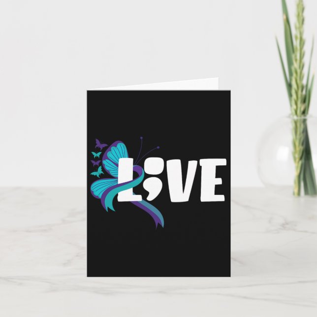 Support Suicide Prevention Awareness Suicide Preve Card (Front)