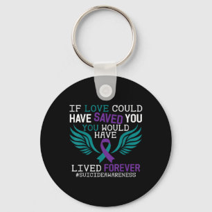 Support Suicide Prevention Awareness Week 2022 Rib Key Ring