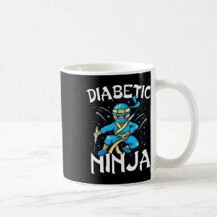 Support T1d Diabetic Ninja Type 1 Diabetes Awarene Coffee Mug
