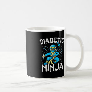 Support T1D Diabetic Ninja Type 1 Diabetes Awarene Coffee Mug
