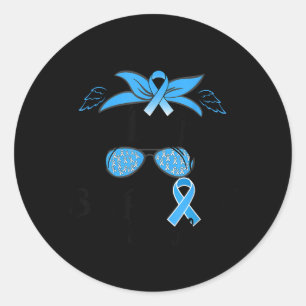 Support Team Diabetes Awareness T1d Classic Round Sticker