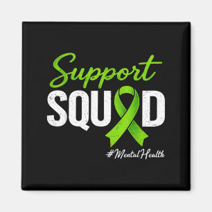 Support Team Mental Health Awareness May Green Magnet