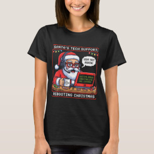 Support Tech s Santa Rebooting Magic T-Shirt