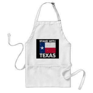 Support Texas I Stand With Texas Texan Flag Standard Apron