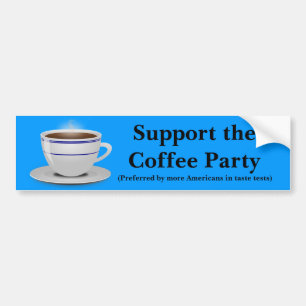 Support the Coffee Party Bumper Sticker