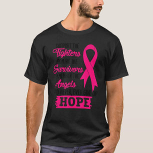 Support The Fighters And Never Ever Five Up Hope T-Shirt