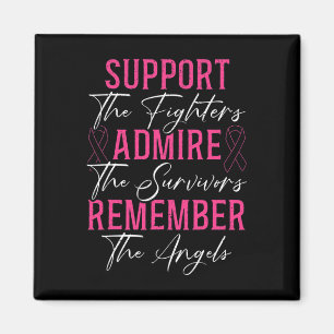Support The Fighters Breast Cancer Awareness Month Magnet