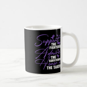 Support The Fighters Cystic Fibrosis Awareness Pur Coffee Mug
