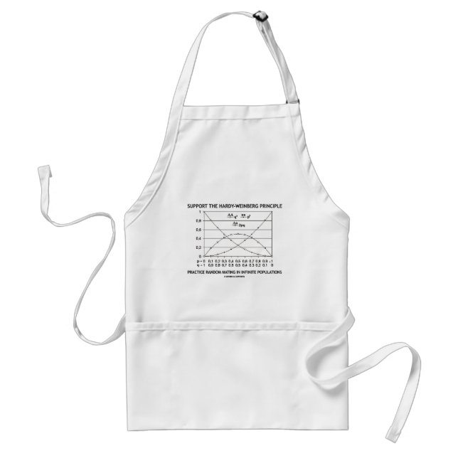 Support The Hardy-Weinberg Principle Practice Standard Apron (Front)