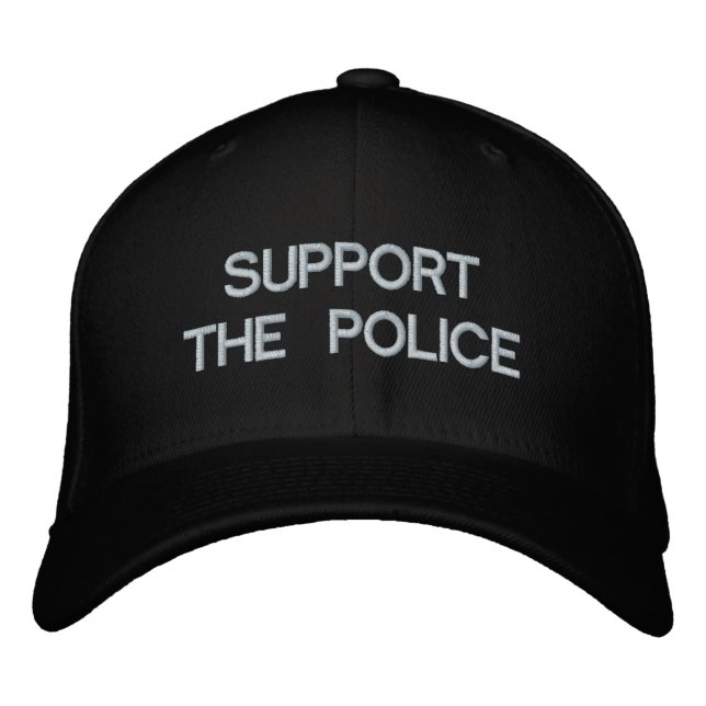 SUPPORT THE POLICE BASEBALL CAP by eZaZZleMan.com (Front)