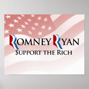 SUPPORT THE RICH -.png Poster