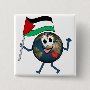 Support the state of Palestine 15 Cm Square Badge