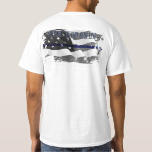 SUPPORT THE THIN BLUE LINE MEN'S T-SHIRT
