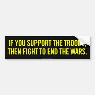 Support The Troops Bumper Sticker
