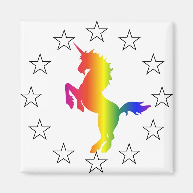 Support the Unicorn Party: Unicorns for Congress Magnet (Front)