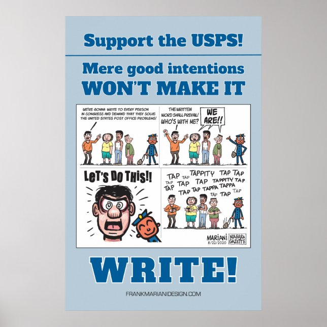 Support the USPS! Poster (Front)