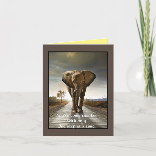 Support to a friend, Encouragement Card (Front)