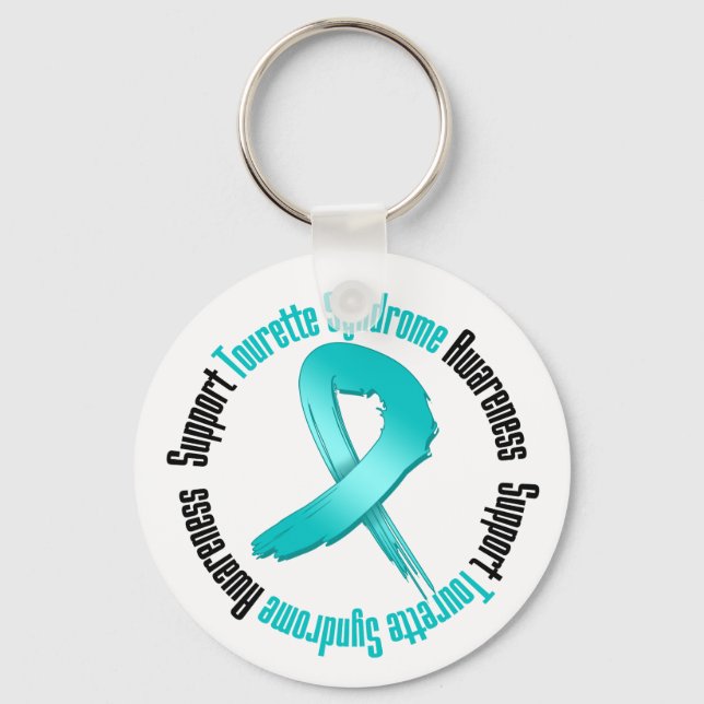 Support Tourette Syndrome Awareness Key Ring (Front)