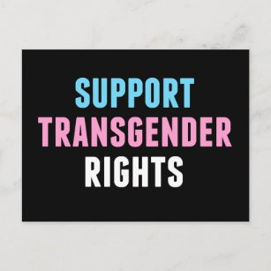 Support Transgender Rights Postcard