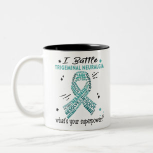 Support Trigeminal Neuralgia Warrior Gifts Two-Tone Coffee Mug