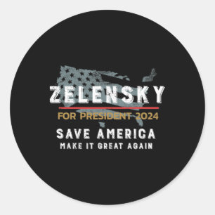 Support Ukr And Zelensky Not All Heroes Wear Capes Classic Round Sticker