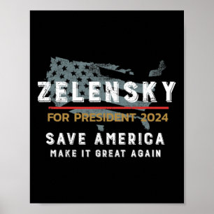 Support Ukr And Zelensky Not All Heroes Wear Capes Poster