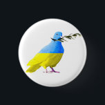 Support Ukraine Button Peace Dove Ukrainian Flag<br><div class="desc">Support Ukraine Buttons - Peace Dove - Ukrainian Flag - Freedom - Peace - Solidarity - Strong Together - Freedom Victory ! Let's make the world a better place - everybody together ! A better world begins - depends - needs YOU too ! You can transfer to 1000 Zazzle products....</div>