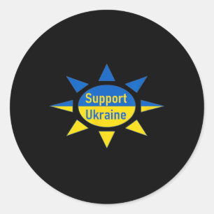 Support Ukraine Classic Round Sticker