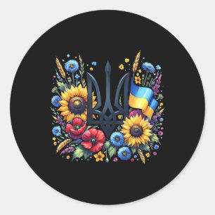 Support Ukraine Classic Round Sticker