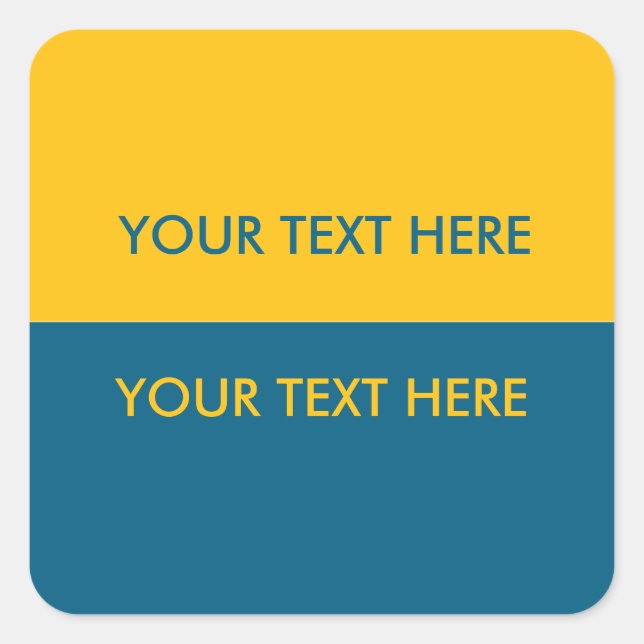 Support Ukraine Custom Square Sticker (Front)