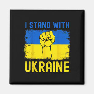 Support Ukraine Flag I Stand With Ukraine Magnet