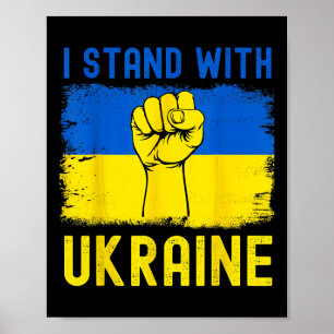 Support Ukraine Flag I Stand With Ukraine Poster