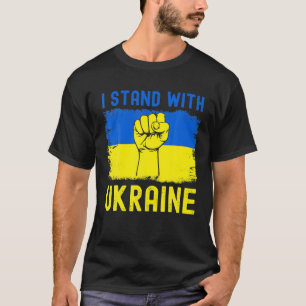 Support Ukraine Flag I Stand With Ukraine T-Shirt