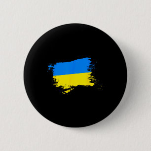 Support Ukraine Flag Ukrainian Pride Heart Ukraine 6 Cm Round Badge