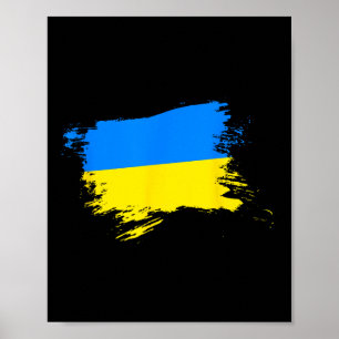 Support Ukraine Flag Ukrainian Pride Heart Ukraine Poster