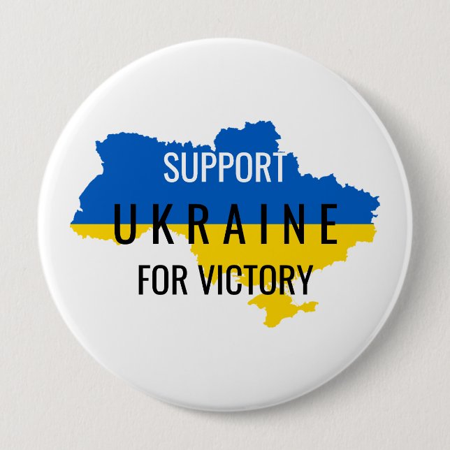 Support Ukraine for Victory Overlay Button (Front)