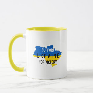Support Ukraine for Victory Overlay Coffee Mug
