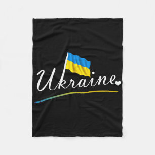 Support Ukraine I Stand With Ukraine 1 Fleece Blanket