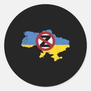 Support Ukraine I Stand With Ukraine 2 Classic Round Sticker