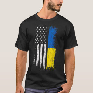 Support Ukraine I Stand With Ukraine Flag T-Shirt
