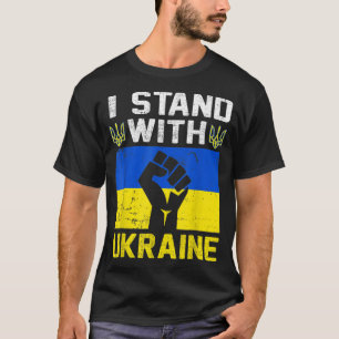 Support Ukraine I Stand With Ukraine Flag T-Shirt