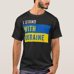 Support Ukraine I Stand With Ukraine Flag T-Shirt