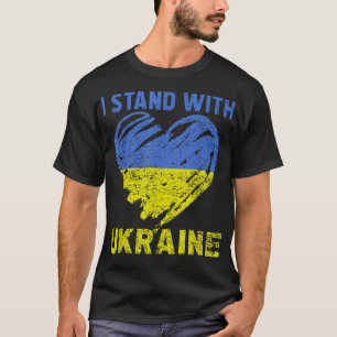 Support Ukraine I Stand With Ukraine Flag T-Shirt