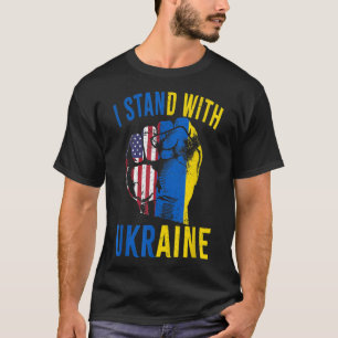 Support Ukraine I Stand With Ukraine Flag T-Shirt