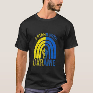 Support Ukraine I Stand With Ukraine Rainbow Ukrai T-Shirt