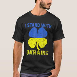 Support Ukraine I Stand With Ukraine Shamrock Patr T-Shirt